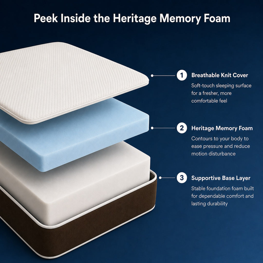 Reign Heritage Memory Foam Mattress - Medium Firm